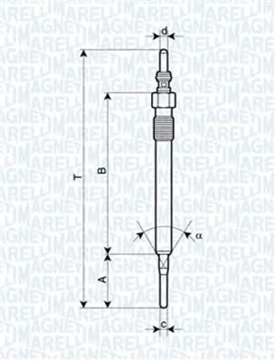 MAGNETI MARELLI 062900061304 -  Свеча накаливания